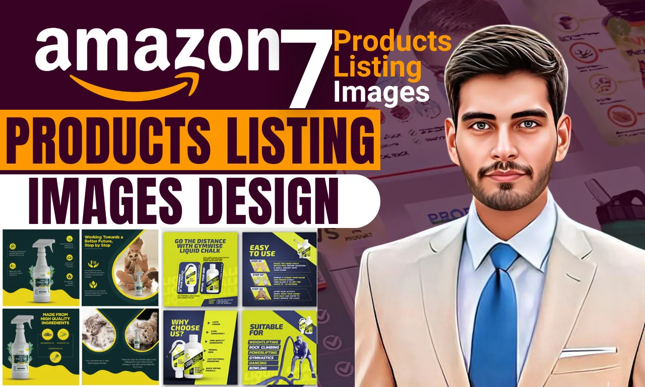 I will design amazon product listing images infographics images