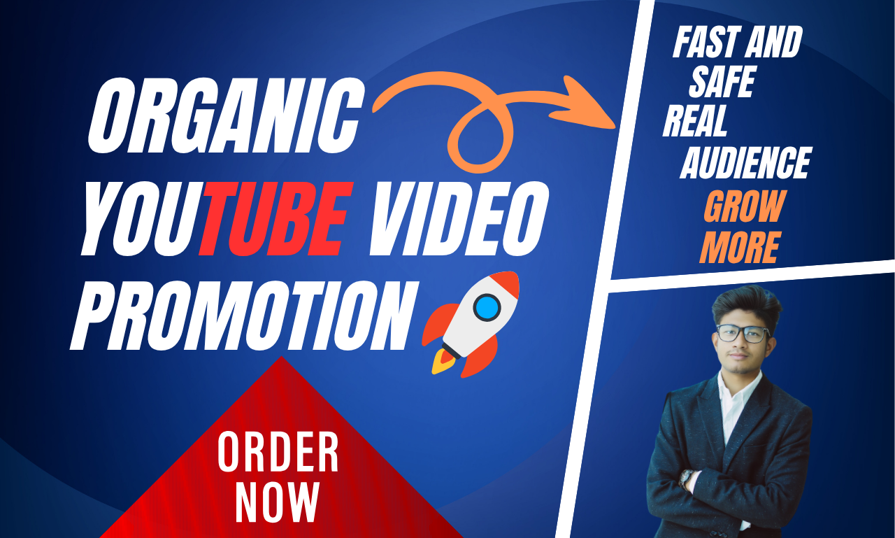 I will do super fast organic youtube video promotion